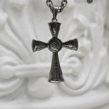 ビームス クロス チェーン ネックレス / [BLESSEDBULLET] BEAMS cross II chain necklace_dark silver/antique silver