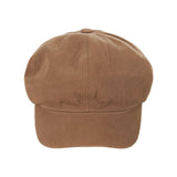 embroidery newsboy cap LIGHTBROWN