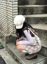 レイヤードロマンティックチェッカービスチェドレス
