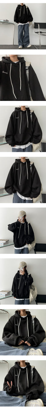 [フリース] ハモボクシーエンブロイダリーフーディ
