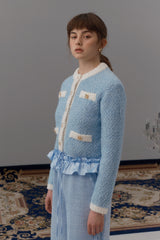 Tweed knit jacket