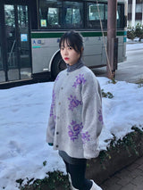 Snow blossom cardigan