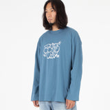 RLL1101 ストロークタグロゴロングスリーブ/RLL1101 Stroke Tagging Logo Long Sleeve - Stone Blue
