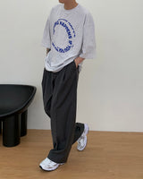レイヤード ハーフ リング Tシャツ / TN Layered Half Ring T-shirt (3 colors)