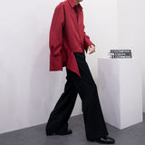 ラインブーツカットスラックス/[Unisex] Line Bootcut Slacks (2 colors)