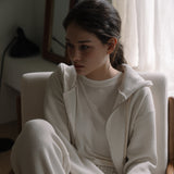 Essential Knit Hoodie - Ivory