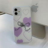 Purple Small Ribbon - Love Ribbon Phone Case_matt