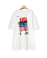 バスケットプリントTシャツ/Basket Print T-shirt (2 color)