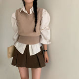[Included underpants] Like short pleats skirt pants & skirt