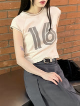 リル16スポーティーメッシュクロップ半袖Tシャツ / RilU 16 Sporty Mesh Crop Short-Sleeved T-Shirt