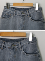GR ムードコットンワイドデニムパンツ