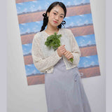 Fluffy lace cardigan (6684235956342)