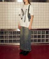 デニムカットオフショルダーバッグ / DENIM CUT-OFF SHOULDER BAG (INDIGO BLUE)