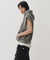 STUDS VEST HOODIE (GRAY)