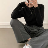 [BELLIDE MADE] MULTI-Half CROPED PLAIN LONG SLEEVE