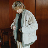 Reversible quilting fur jacket (6622878105718)