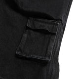 ウォッシュドデニムワイドカーゴパンツ / WASHED DENIM WIDE CARGO PANTS