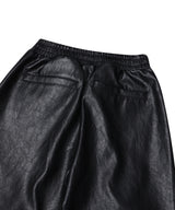  FAUX LEATHER WIDE PANTS_BLACK