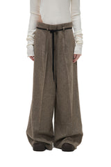 ヘリンボーンワイドパンツ/HERRINGBONE WIDE PANTS