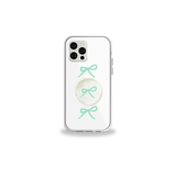 [セット] プレゼントシリーズ：ミントリボンフォンケース + スマホグリップ / [SET] Present series : Mint ribbon phonecase + griptok