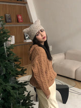 Siamese boucle beanie 