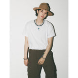 ニットカラーラウンドTシャツ / KNITTING COLLAR ROUND T-SHIRT_WH