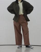 ワイドコットンクロップルアパンツ/Wide Cotton Crop Lua Pants_3color