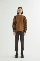 MULTI BLOCK SWEATER CAMEL (6613774991478)