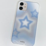 ブラッシュスターフォンケース / witty blush star phone case (blue+gray)