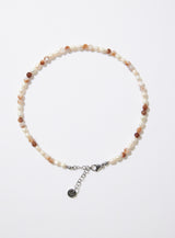 MP018 FRESHWATER PEARL WITH NATURAL STONE NECKLACE
