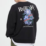 フラワーリボンスウェットシャツ/FLOWER RIBBON SWEAT SHIRT_BLACK