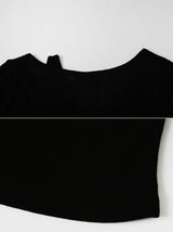 ショルダースリットリブレイヤードTシャツ(3color)
