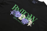 リセントロゴフラワーTシャツ / RECENT LOGO FLOWER TEE_BLACK
