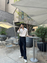 クボセミワイドローデニムパンツ / Kubo Semi-Wide Raw Denim Pants (2 colors)