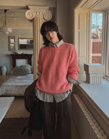 カウルラウンドハッチニット