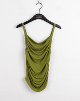 Dao shirring drape sleeveless
