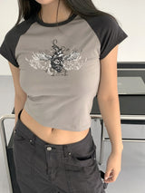 シュアンデビルエンジェルナグラン半袖Tシャツ / Shuan Devil Angel Nagrang Short Sleeve T-shirt