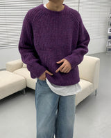 ブラッシュウールラグランニット/CR Brush Wool Raglan Knit (4 colors)