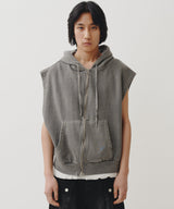 STUDS VEST HOODIE (GRAY)
