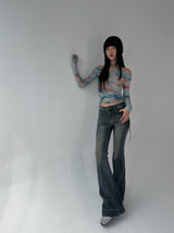blue rain blouse