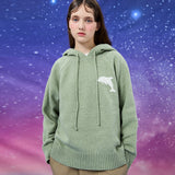 ビッグドルフィンロゴフードニット / Big dolphin logo hood knit