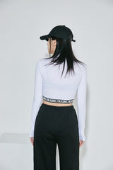 ブレイジングハイバンドクロップTシャツ / (9047) Blazing High Band Crop Tee