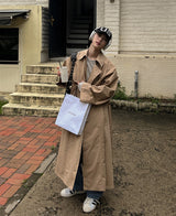 ダディフットバックケープトレンチコート / Daddy Fit Back Cape Trench Coat (3 color)