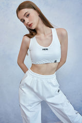 HIDE Cutting Sweat Pants (White) (6570988535926)