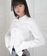 SLIM LINE CUFFS SHIRTS (WHITE)