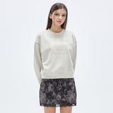 Flower Hand Graphic Sweatshirt [OATMEAL] (6674519064694)