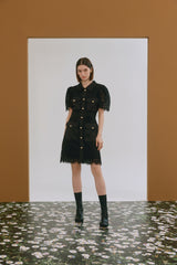 Lace shirt dress
