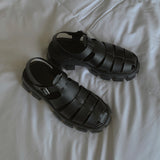 ASCLO Rubber Black Sandals