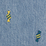 ワイドフィットキャンディ刺繡デニムパンツ/WIDE FIT CANDY EMBROIDERY DENIM PANTS