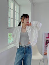 サテン ヴァーシティ ブルゾン / Satin varsity blouson (3color)